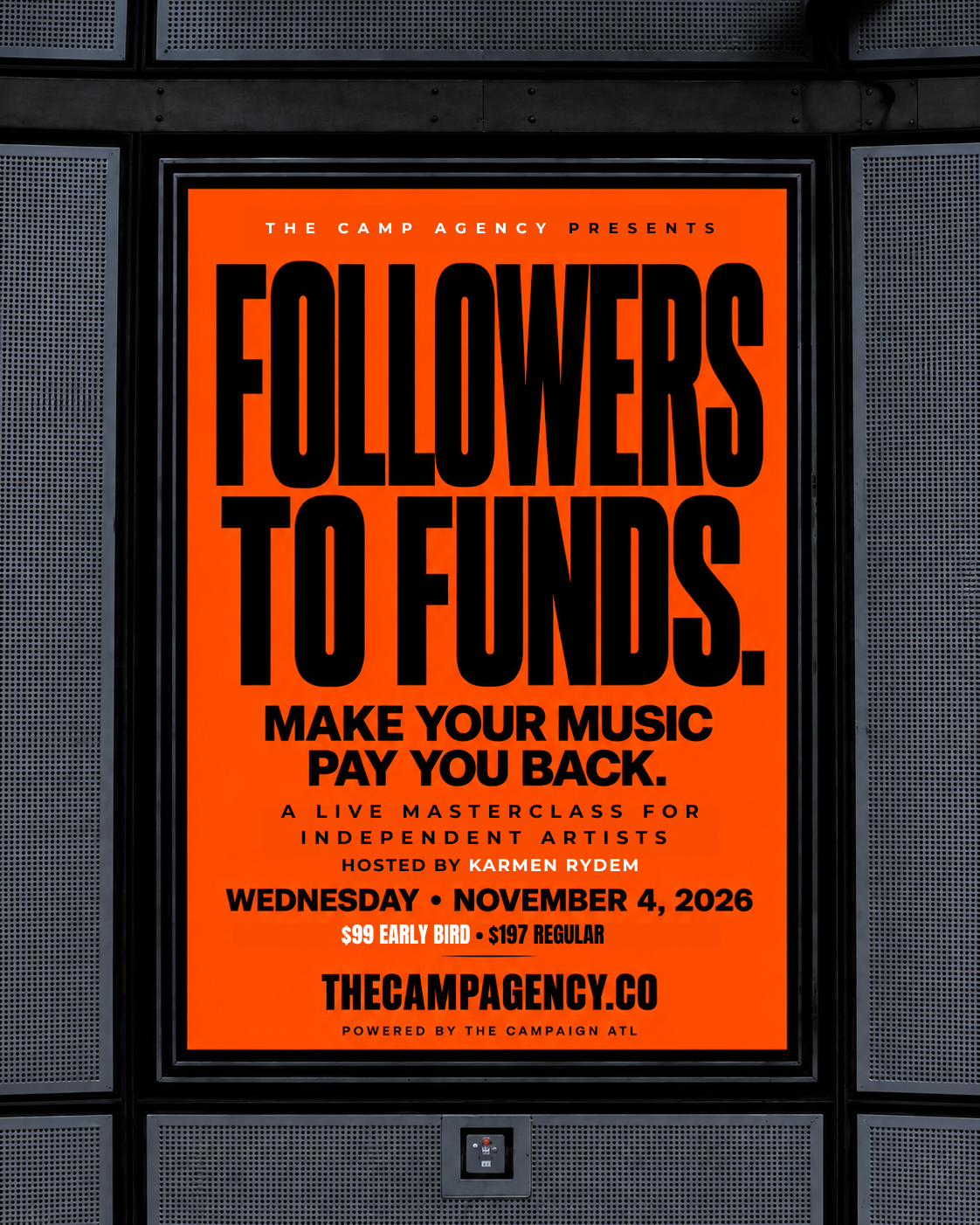 Followers to Funds: Live Masterclass